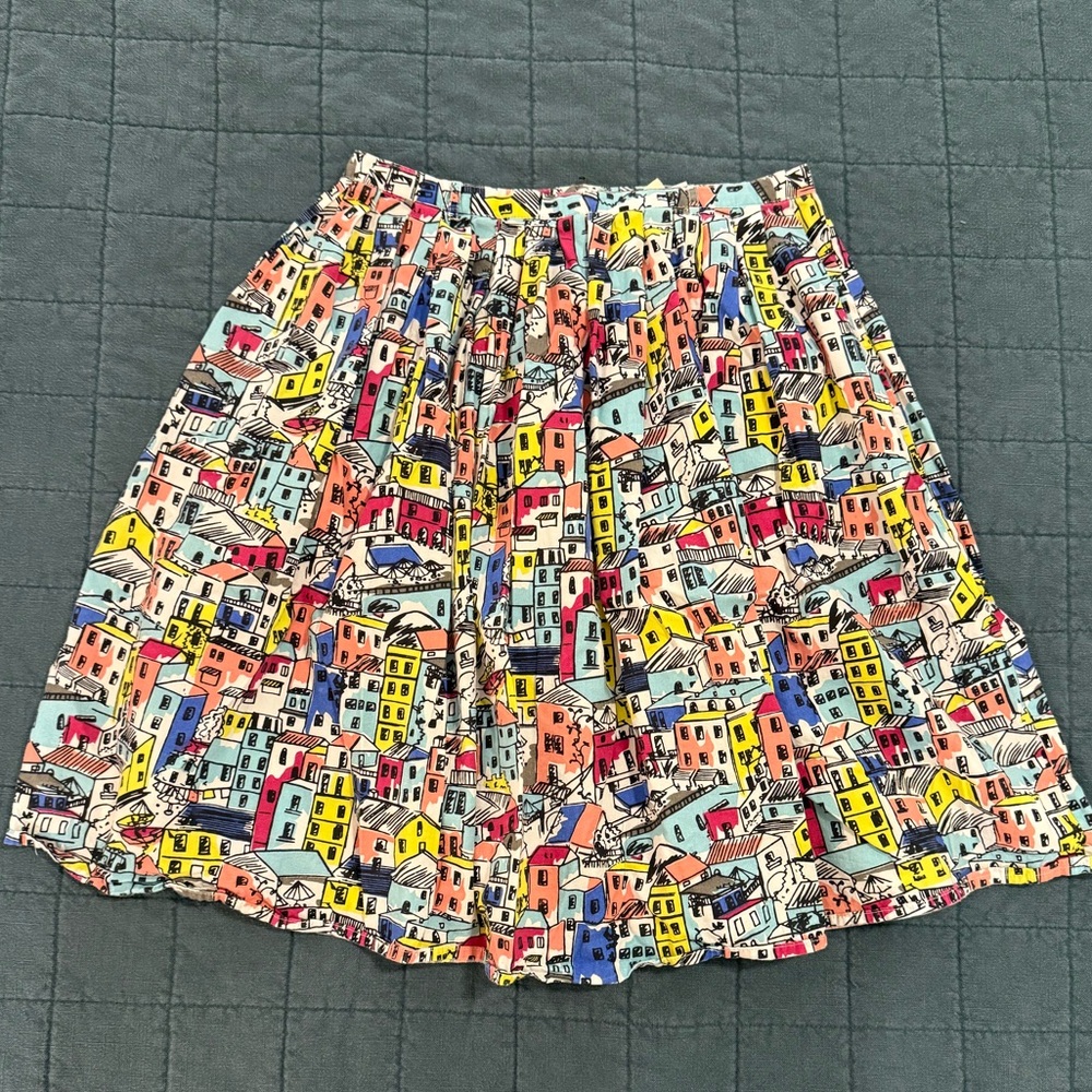 Yumi Colorful Printed Skirt XS